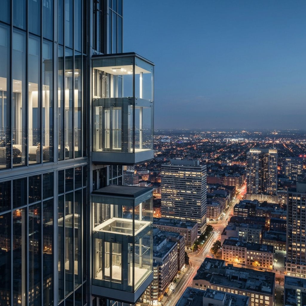 Elevador panorámico de vidrio